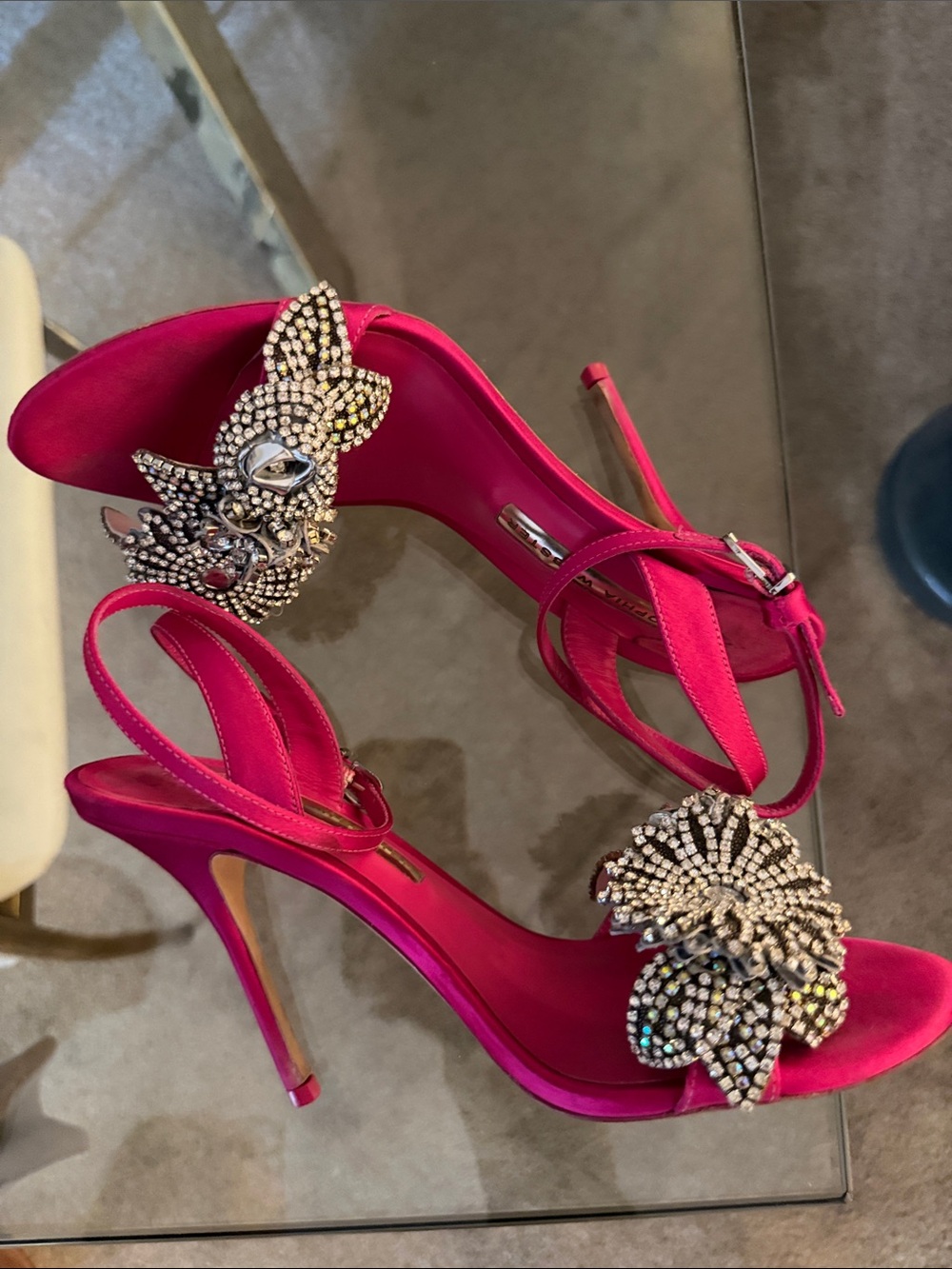 Sophia Webster Lilico Crystal Sandal Heel